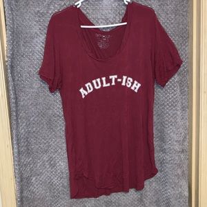 “Adult-ish” Slouchy Tee